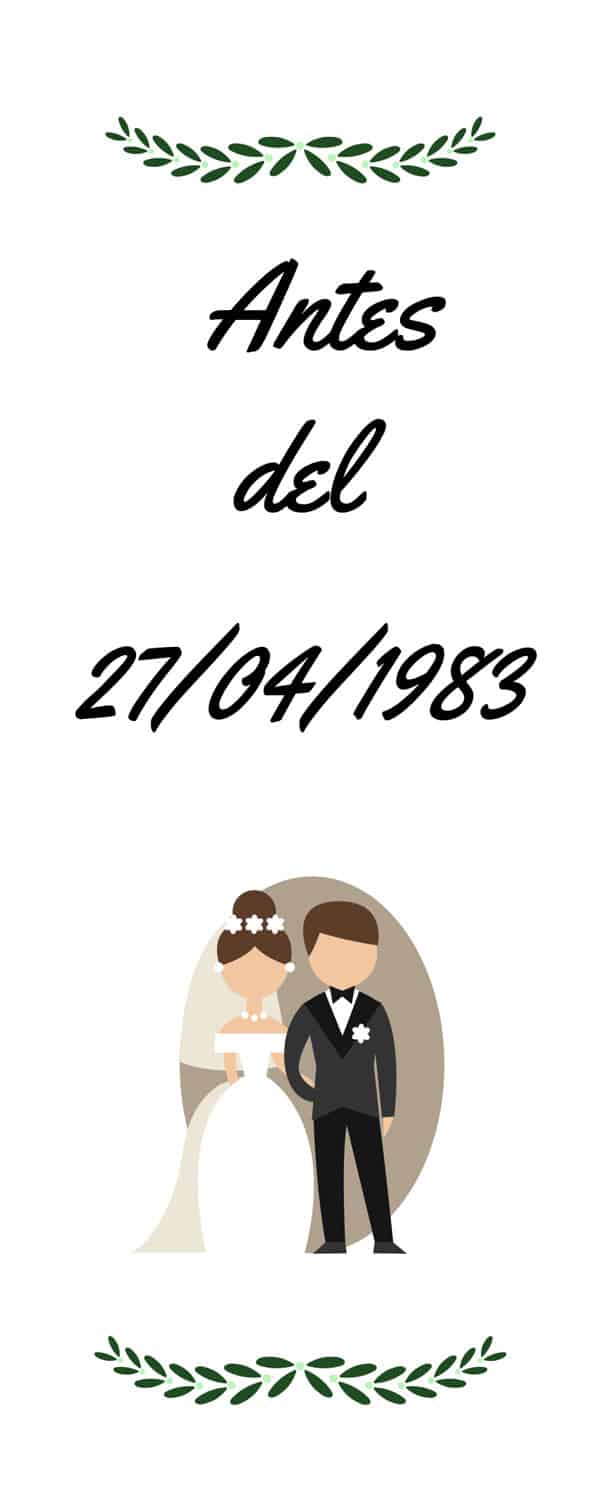 matrimonio antes de 1983