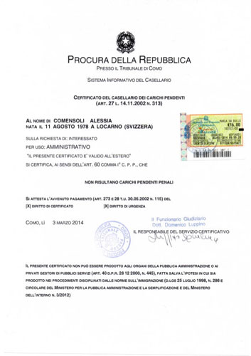 Apostilla Italia