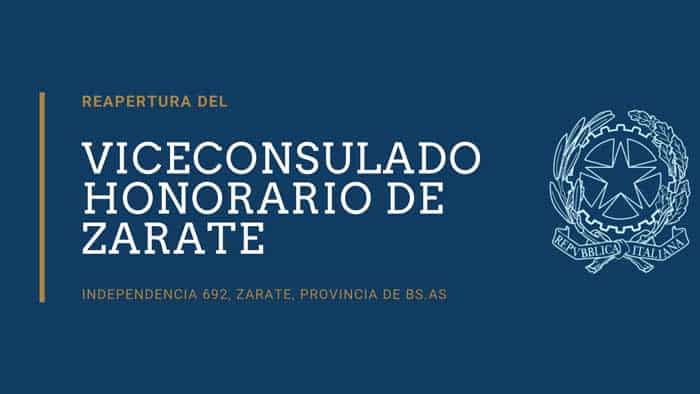 Reapertura del Viceconsulado Honorario de Zarate